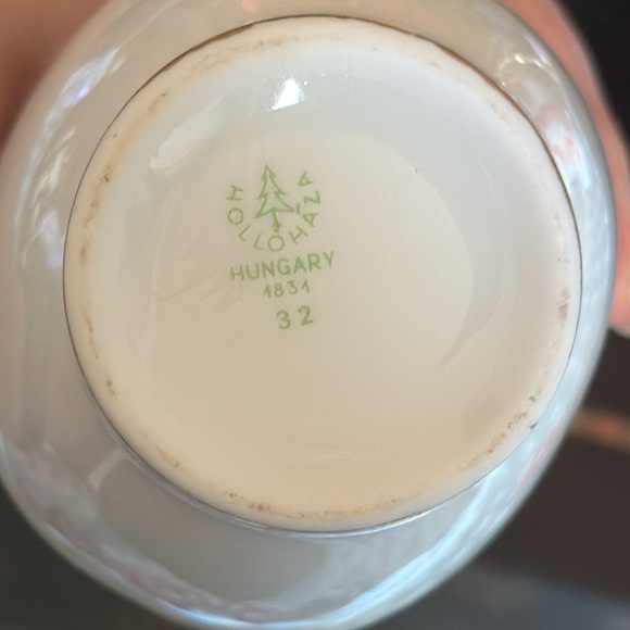 HOLLOHAZA Hungary 1834 -32 Small Floral Vase - Picture 4 of 6